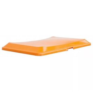 Stapeldeckel Cemo, für Rechteckbehälter 200 l, Tragfähigkeit bis 200 kg, orange