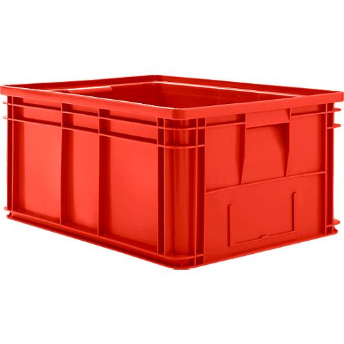Stapelkasten Serie 14/6-1, aus PP, mit Griffmulde, Inhalt 71 L, rot
