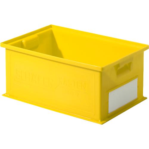 Stapelkasten Serie 14/6-2, aus Polypropylen, mit Griffmulde,, 21 l, gelb