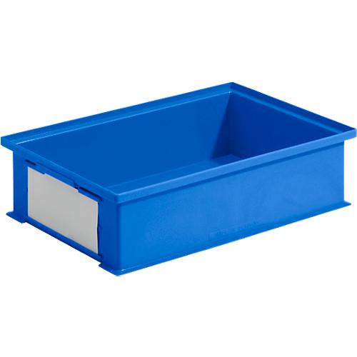 Stapelkasten Serie 14/6-2H, aus Polypropylen, mit Griffmulde, 12 l, blau