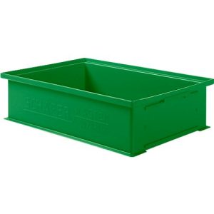 Stapelkasten Serie 14/6-2H, aus Polypropylen, mit Griffmulde,, 12 l, grün Stapelkasten Serie 14/6-2H, aus Polypropylen, mit Griffmulde,, 12 l, grün