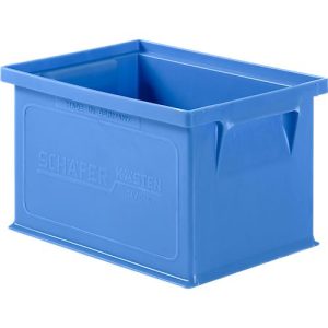 Stapelkasten Serie 14/6-4, aus Polypropylen, mit Griffmulde, Inhalt 2,5 L, blau Stapelkasten Serie 14/6-4, aus Polypropylen, mit Griffmulde, Inhalt 2,5 L, blau