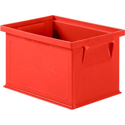 Stapelkasten Serie 14/6-4, aus Polypropylen, mit Griffmulde, Inhalt 2,5 L, rot