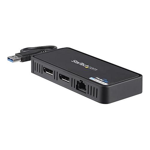 StarTech.com USB auf Dual DisplayPort - Mini Dock - Mac und Windows - Dual 4K 60Hz - GbE - DisplayPort Hub