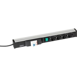Steckdosenleiste 468, 4-fach, 1 x USB A, An/Aus-Schalter, FI-Schalter, 4,5 m langes Kabel, 16 A/250 V, B 468 x T 44 x H 52 mm, Aluminium Steckdosenleiste 468, 4-fach, 1 x USB A, An/Aus-Schalter, FI-Schalter, 4,5 m langes Kabel, 16 A/250 V, B 468 x T 44 x H 52 mm, Aluminium