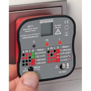 Steckdosentester SDT 1 z.Prüfung v.Schutzkon.steckd.BENNIN Steckdosentester SDT 1 z.Prüfung v.Schutzkon.steckd.BENNIN