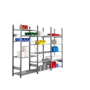 Steckregal R3000, B 3105 x H 2278 mm, 3 Regalfelder, 15 Böden höhenverstellbar, bis 100/1500 kg, 300 mm Tiefe Steckregal R3000, B 3105 x H 2278 mm, 3 Regalfelder, 15 Böden höhenverstellbar, bis 100/1500 kg, 300 mm Tiefe