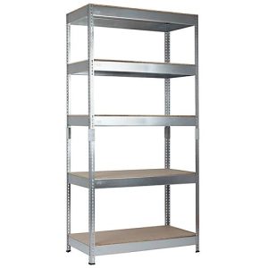 Steckregal Schwerlast, Komplettregal, 1000 x 500 x 2000, verzinkt Steckregal Schwerlast, Komplettregal, 1000 x 500 x 2000, verzinkt