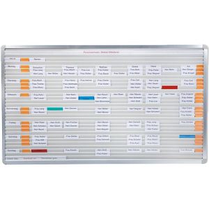 Stecktafel Visiplan, Streifen, 31 Schienen + Starterkit GRATIS Stecktafel Visiplan, Streifen, 31 Schienen + Starterkit GRATIS