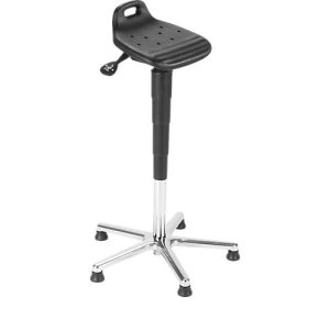 Stehhilfe Assistent Futura AF2-PU2, schwarz, Fußkreuz aus Aluminium Stehhilfe Assistent Futura AF2-PU2, schwarz, Fußkreuz aus Aluminium