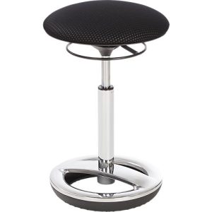 Stehhilfe Sitness HIGH BOB, für ergonomisches Sitzen, höhenverstellbar, Schwingeffekt, H 490-700 mm, schwarz, Gestell verchromt Stehhilfe Sitness HIGH BOB, für ergonomisches Sitzen, höhenverstellbar, Schwingeffekt, H 490-700 mm, schwarz, Gestell verchromt