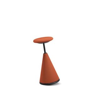 Stehhocker giroflex 10, gepolstert, 640-810 mm Sitzhöhe, orange Stehhocker giroflex 10, gepolstert, 640-810 mm Sitzhöhe, orange