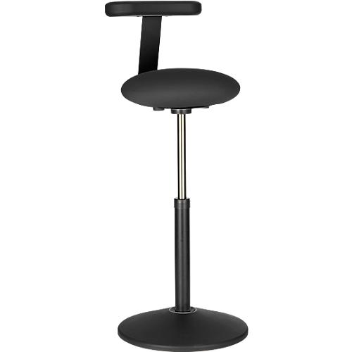 Stehhocker ROVO SOLO mit Monopad, 3D-Gestrick, schwarz/schwarz