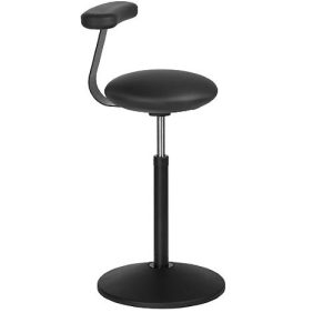 Stehhocker ROVO SOLO mit Monopad, Kunstleder, schwarz/schwarz Stehhocker ROVO SOLO mit Monopad, Kunstleder, schwarz/schwarz