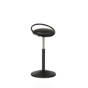 Stehhocker ROVO SOLO mit Ring, Kunstleder, schwarz/schwarz Stehhocker ROVO SOLO mit Ring, Kunstleder, schwarz/schwarz