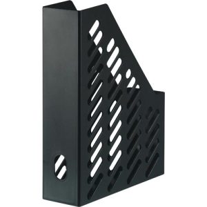 Stehsammler KARMA, DIN A4/C4, 100% Recyclingmaterial, B 76 x T 246 x H 315 mm, H vorne: 148 mm, schwarz Stehsammler KARMA, DIN A4/C4, 100% Recyclingmaterial, B 76 x T 246 x H 315 mm, H vorne: 148 mm, schwarz