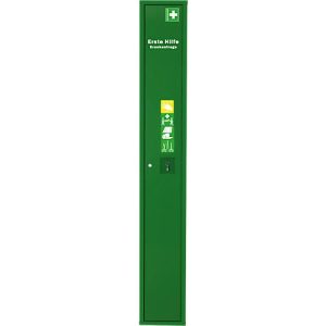 Stehschrank Erste Hilfe, ohne Inhalt, grün Stehschrank Erste Hilfe, ohne Inhalt, grün