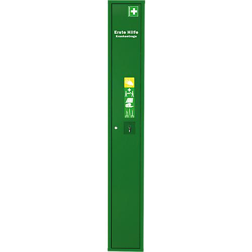 Stehschrank Erste Hilfe, ohne Inhalt, grün