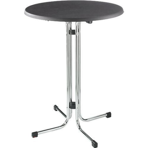 Stehtisch Quickstep, desinfektionsmittelbeständig, Gestell verchromt