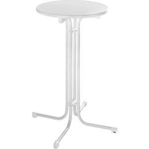 Stehtisch Quickstep ohne Sonnenschirmöffnung, desinfektionsmittelbeständig, Ø 700 mm, weiß Stehtisch Quickstep ohne Sonnenschirmöffnung, desinfektionsmittelbeständig, Ø 700 mm, weiß