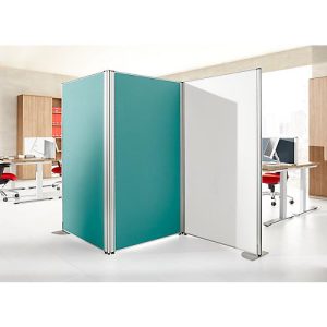 Stellwand Schallschutz System 40, Akustik- & Sichtschutz, B 1200 x H 1200 mm, türkis Stellwand Schallschutz System 40, Akustik- & Sichtschutz, B 1200 x H 1200 mm, türkis