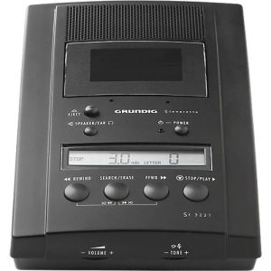 Steno-Wiedergabegerät Grundig St3221, mit Steno-Kassettenlaufwerk, Fußschalter Steno-Wiedergabegerät Grundig St3221, mit Steno-Kassettenlaufwerk, Fußschalter