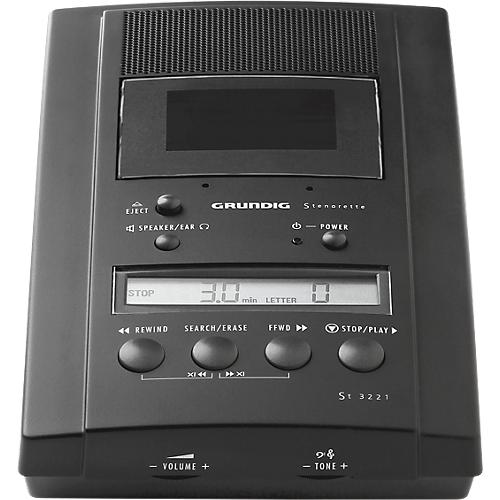 Steno-Wiedergabegerät Grundig St3221, mit Steno-Kassettenlaufwerk, Fußschalter