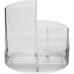 Stifteköcher MAUL MAULrundbox, 6 Fächer inkl. Zettel- & Brieffach, Ø 140 x H 125 mm, ABS-Kunststoff, glasklar Stifteköcher MAUL MAULrundbox, 6 Fächer inkl. Zettel- & Brieffach, Ø 140 x H 125 mm, ABS-Kunststoff, glasklar