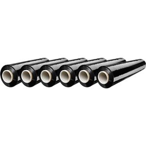 Stretchfolie, 6 Rollen, schwarz Stretchfolie, 6 Rollen, schwarz