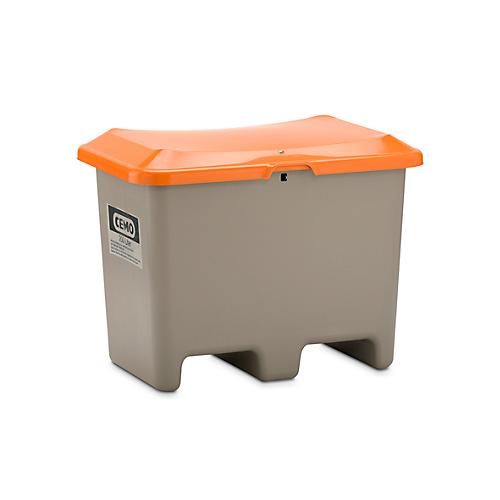 Streugutbehälter unterfahrbar, ohne Entnahmeöffnung, 200 l, L 890 x B 900 x H 690 mm