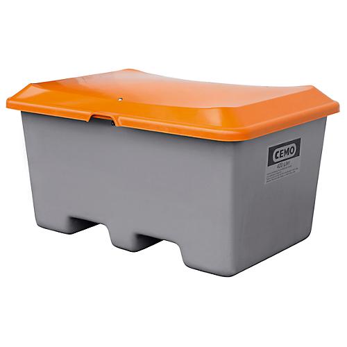 Streugutbehälter unterfahrbar, ohne Entnahmeöffnung 400 l, L 1210 x B 820 x H 680 mm