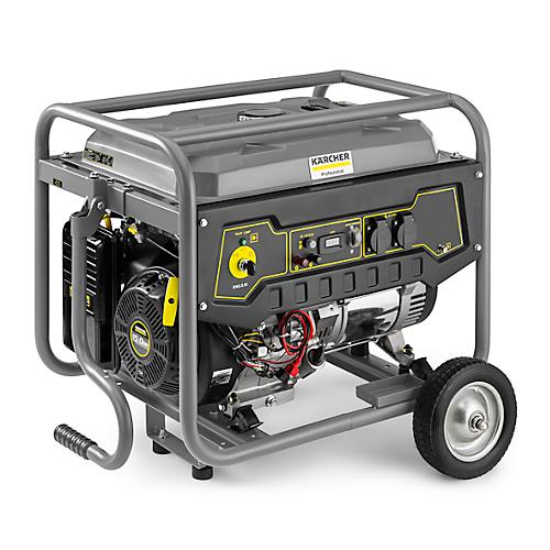 Stromerzeuger Kärcher PGG 3/1, Benzinbetrieb, mobil, 2,8 kW, 15 l, bis 12 h, 74 dB, Spannungsregler, Ölmangel- & Überlastschutz, Elektrostartregler