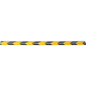 Stufenprofile CleanGrip, Schraubvariante, zur Markierung von Treppenstufen nach DIN 18040, L 1000 x B 60 x H 30 mm, schwarz/gelb