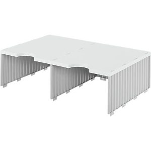 styro® Sortierstation styrodoc Jumbo, DIN C4, 1 Etage/2-reihig/2 Fächer, grau styro® Sortierstation styrodoc Jumbo, DIN C4, 1 Etage/2-reihig/2 Fächer, grau