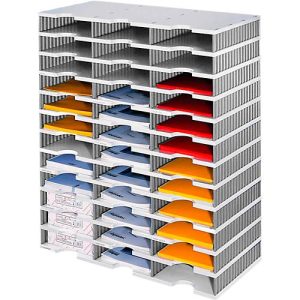styro® Sortierstation styrodoc Standard SET, DIN C4, 12 Etagen/3-reihig/36 Fächer, grau/grau styro® Sortierstation styrodoc Standard SET, DIN C4, 12 Etagen/3-reihig/36 Fächer, grau/grau