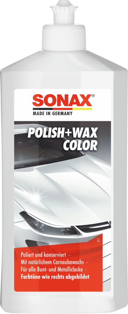 SONAX Polish+Wax Color weiß