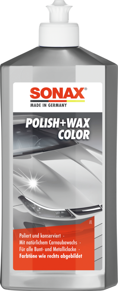 SONAX Polish+Wax Color silber/grau