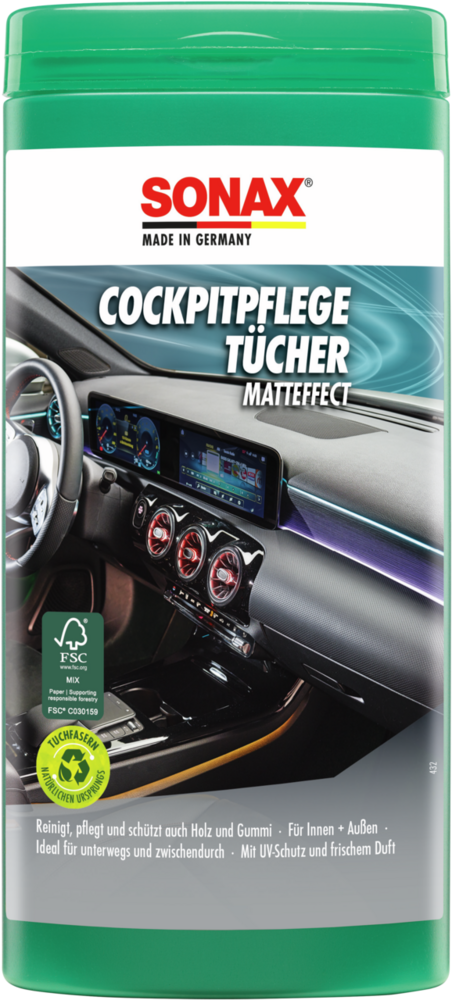 SONAX Cockpit Pflegetücher Matteffect Box