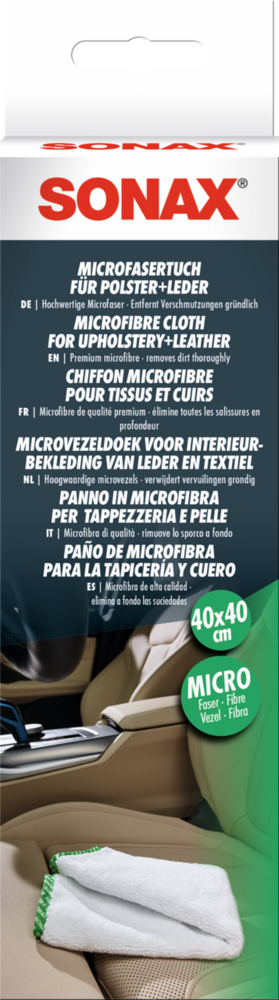 SONAX MicrofaserTuch für Polster+Leder