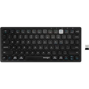 Tastatur Kensington Multi-Device Dual Wireless, kompakt, bis zu 3 Endgeräte, kabellos, Windows & Mac, B 310 x T 140 x H 35 mm, schwarz Tastatur Kensington Multi-Device Dual Wireless, kompakt, bis zu 3 Endgeräte, kabellos, Windows & Mac, B 310 x T 140 x H 35 mm, schwarz