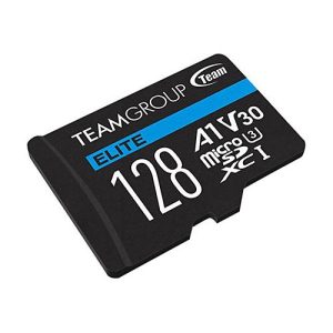 Team ELITE A1 – Flash-Speicherkarte (SD-Adapter inbegriffen) – 128 GB – A1 / Video Class V30 / UHS-I U3 – microSDXC Team ELITE A1 – Flash-Speicherkarte (SD-Adapter inbegriffen) – 128 GB – A1 / Video Class V30 / UHS-I U3 – microSDXC