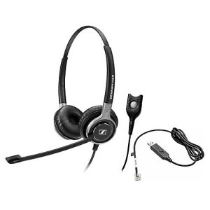 Telefon-Headset Sennheiser SC 660, kabelgebunden, binaural, HD, Ohrpolster, +Adapter CEHS-CI02 Telefon-Headset Sennheiser SC 660, kabelgebunden, binaural, HD, Ohrpolster, +Adapter CEHS-CI02