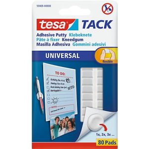 tesa Tack Klebeknete, doppelseitig, rückstandslos ablösbar, 80 Stück tesa Tack Klebeknete, doppelseitig, rückstandslos ablösbar, 80 Stück
