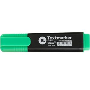 Textmarker S. mit Keilspitze, lichtbeständig, schnell trocknend, grün, 1 Stück Textmarker S. mit Keilspitze, lichtbeständig, schnell trocknend, grün, 1 Stück