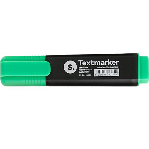 Textmarker S. mit Keilspitze, lichtbeständig, schnell trocknend, grün, 1 Stück