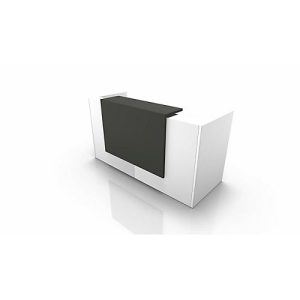 Theke Spezia, gerade, B 2060 x T 880 x H 1130 mm, weiß/grau Theke Spezia, gerade, B 2060 x T 880 x H 1130 mm, weiß/grau