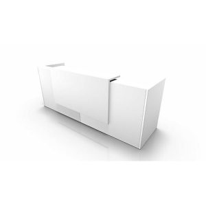 Theke Spezia, gerade, B 2860 x T 880 x H 1130 mm, weiß/weiß Theke Spezia, gerade, B 2860 x T 880 x H 1130 mm, weiß/weiß
