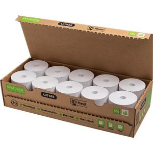 Thermorolle Exacompta 40768E, für Registrierkassen & Waagen, 48 g/m², L 76 m x B 80 mm, FSC®-Papier, weiß, 20 Rollen Thermorolle Exacompta 40768E, für Registrierkassen & Waagen, 48 g/m², L 76 m x B 80 mm, FSC®-Papier, weiß, 20 Rollen