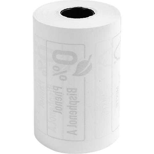 Thermorolle Exacompta, rückseitig bedruckt, 1-lagig, 55 g/m², L 24 m x B 57 mm, Ø 46 mm, 10 Rollen, weiß