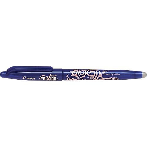 Tintenroller FRIXION BALL, Gummispitze, Minendurchmesser 1 mm, Strichstärke 0,6 mm, 12 St., blau